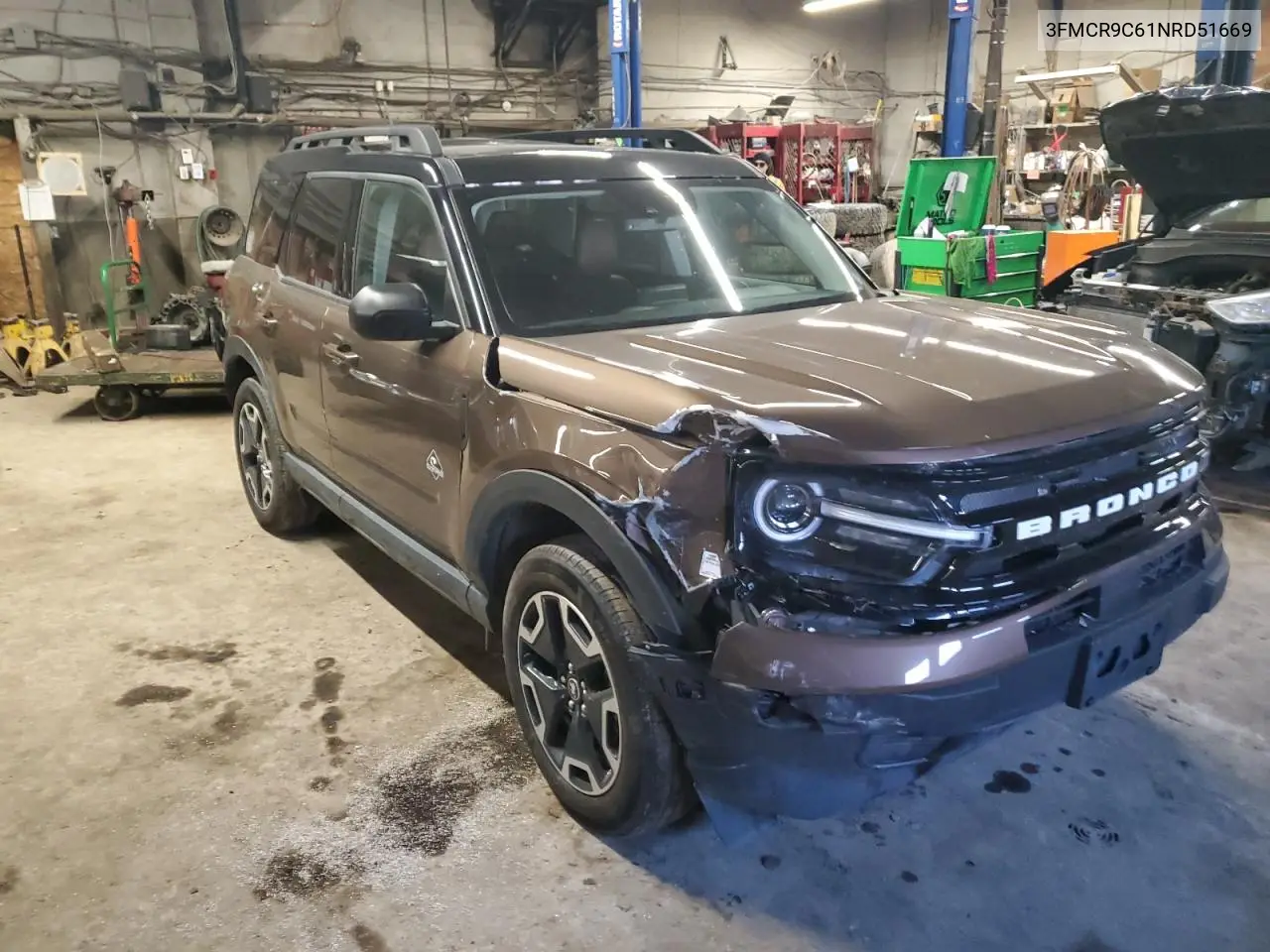 2022 Ford Bronco Sport Outer Banks VIN: 3FMCR9C61NRD51669 Lot: 90080595