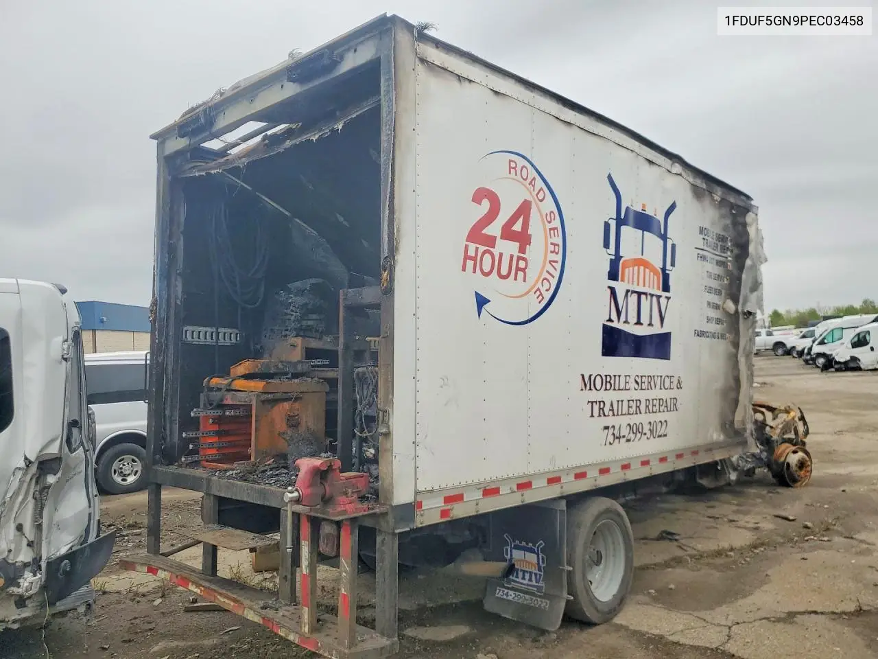 2023 Ford F550 Super Duty Box Truck VIN: 1FDUF5GN9PEC03458 Lot: 51587326