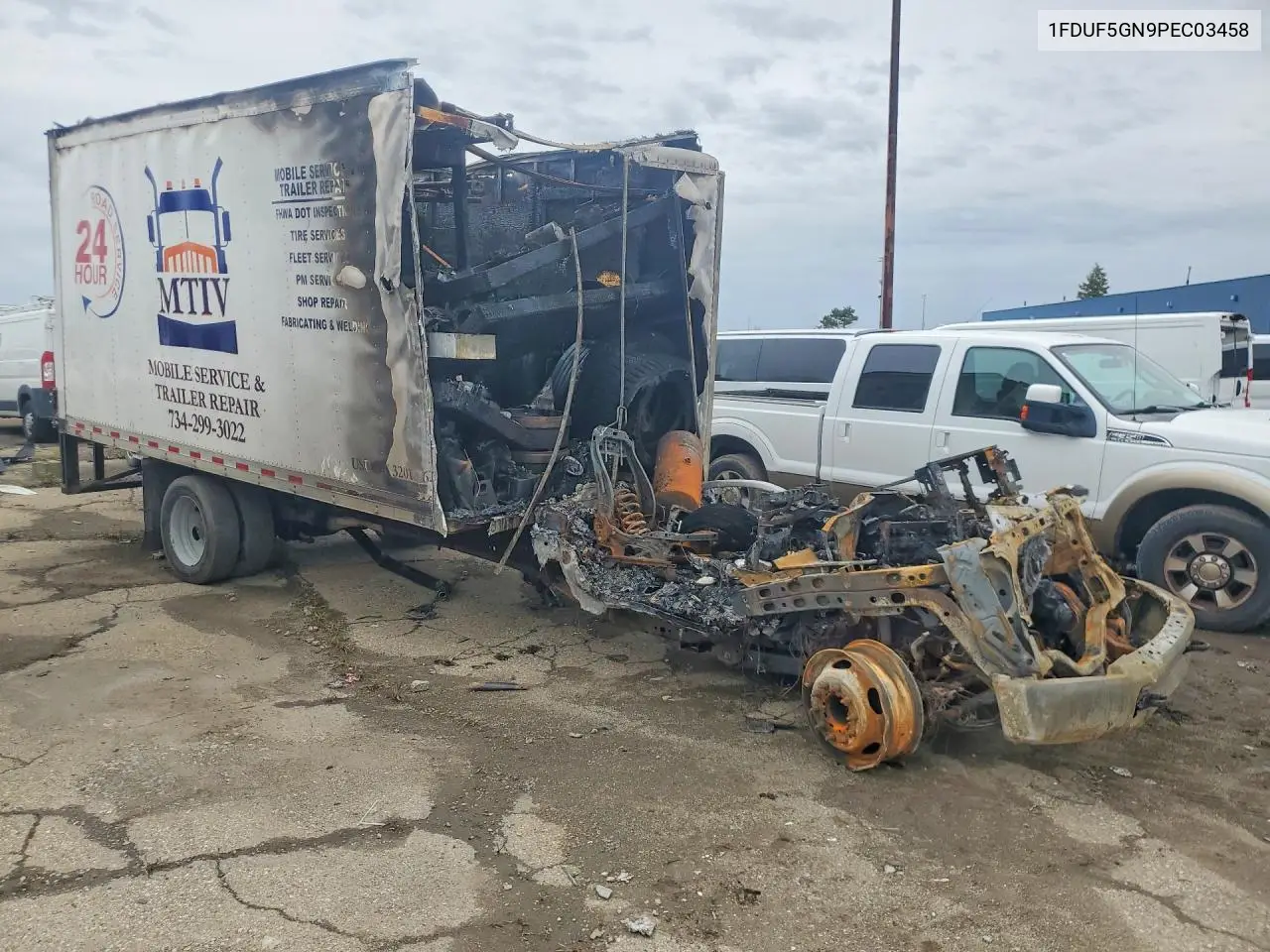 2023 Ford F550 Super Duty Box Truck VIN: 1FDUF5GN9PEC03458 Lot: 51587326