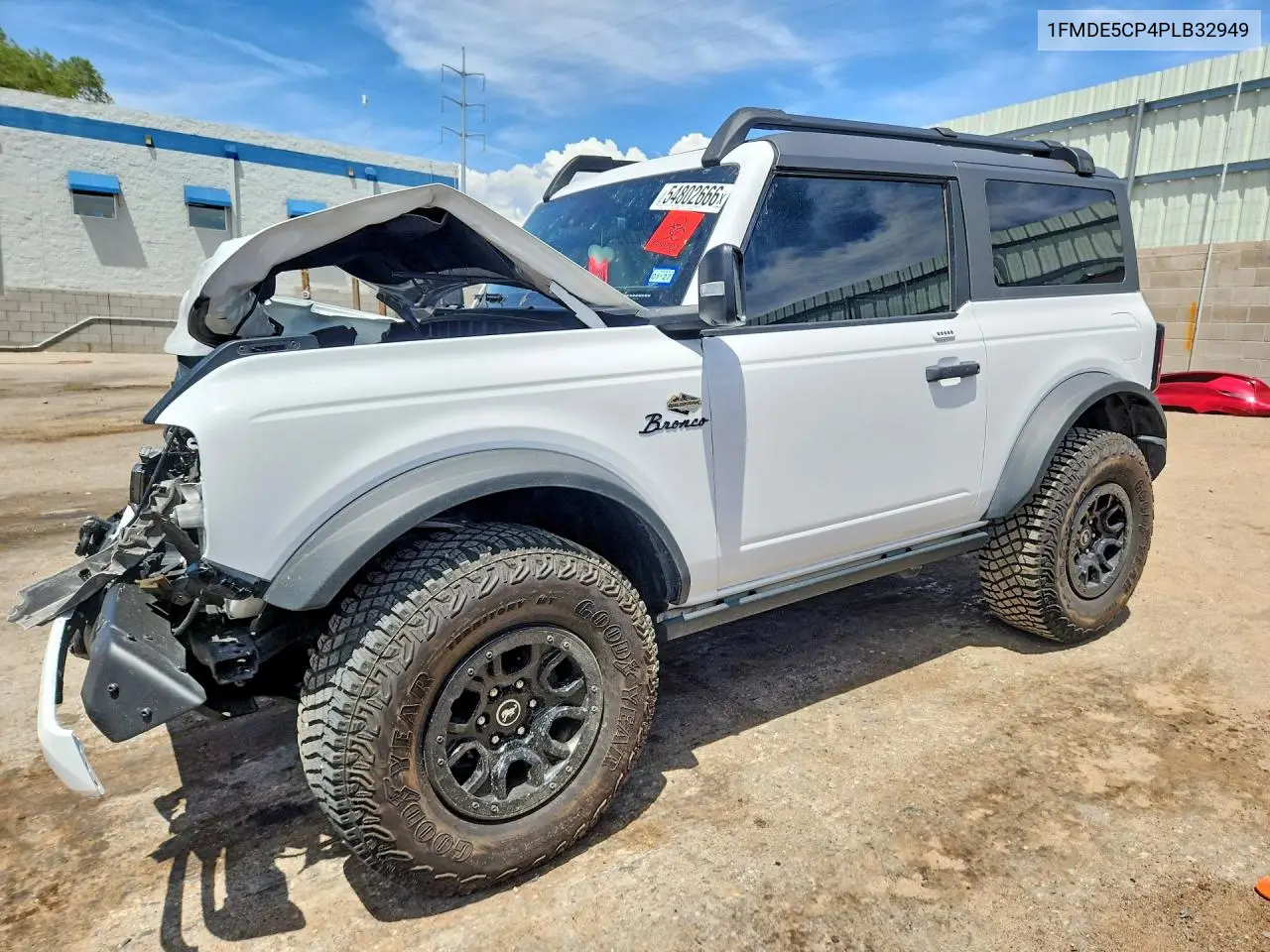 2023 Ford Bronco Base VIN: 1FMDE5CP4PLB32949 Lot: 54802666