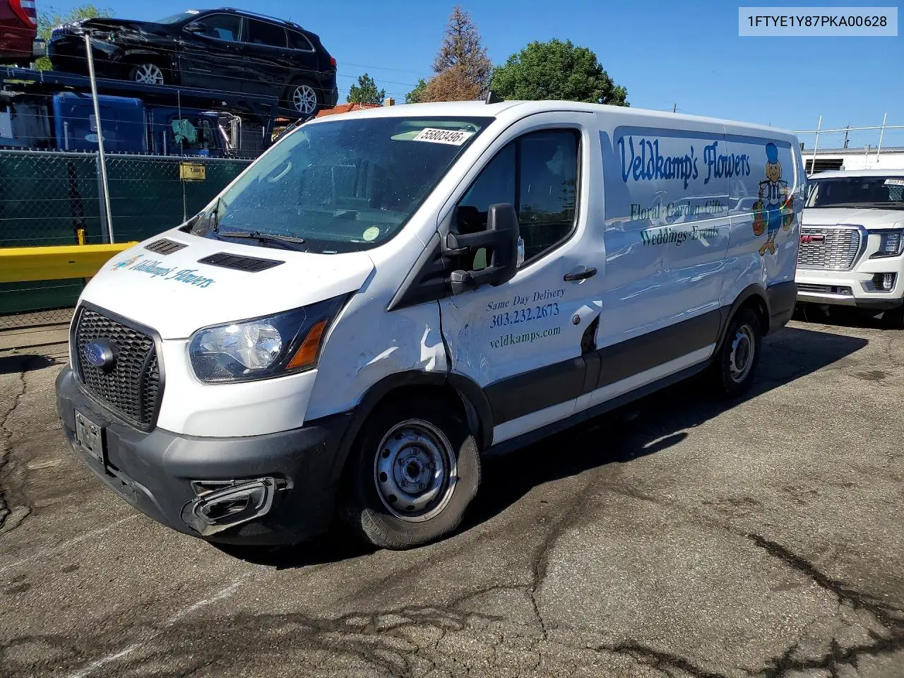 2023 Ford Transit T-150 VIN: 1FTYE1Y87PKA00628 Lot: 55803496
