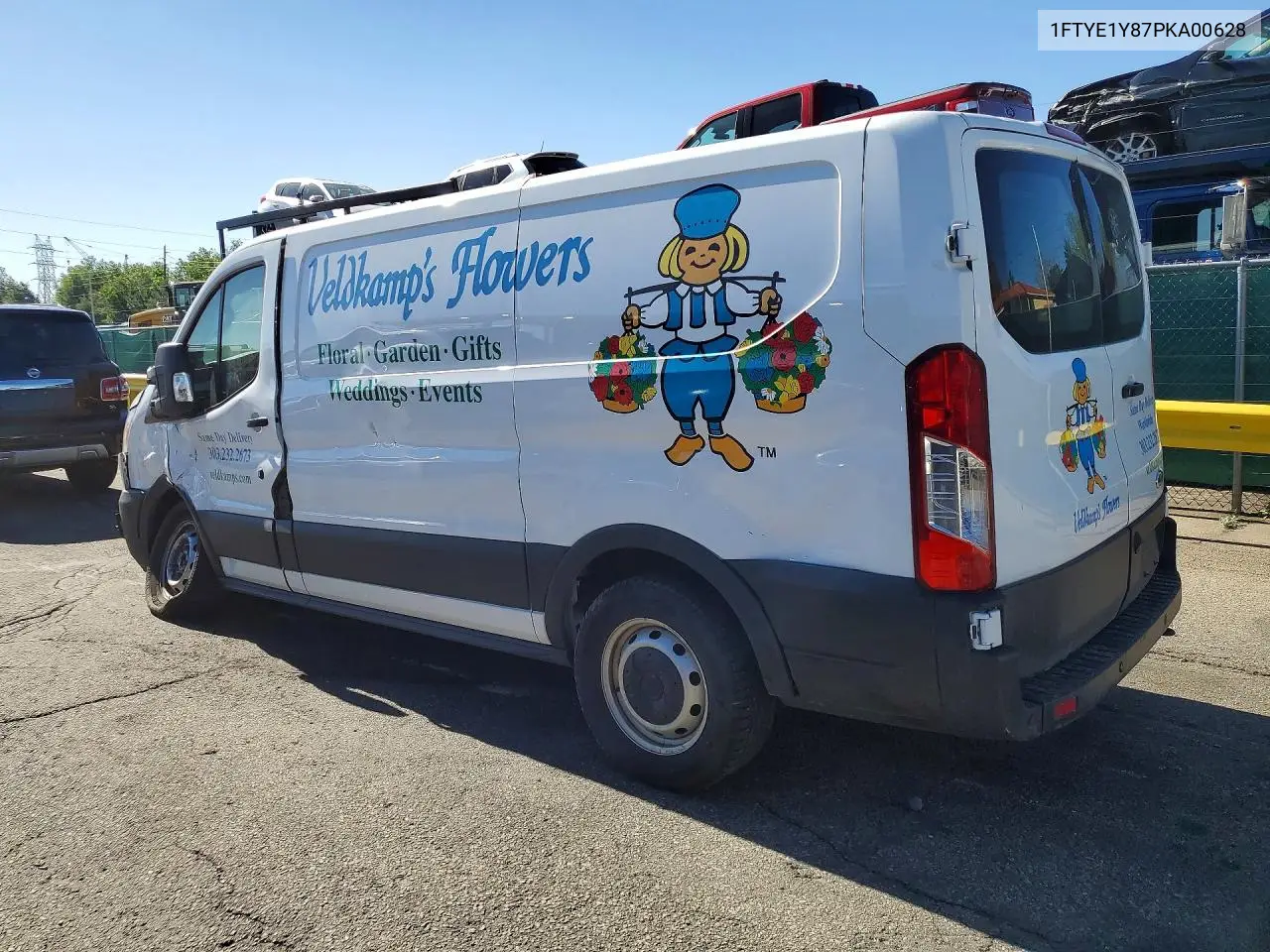 2023 Ford Transit T-150 VIN: 1FTYE1Y87PKA00628 Lot: 55803496
