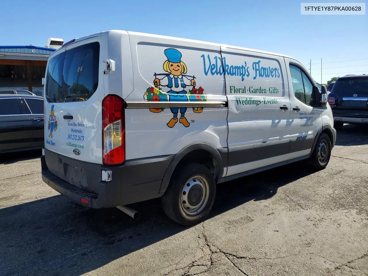 2023 Ford Transit T-150 VIN: 1FTYE1Y87PKA00628 Lot: 55803496
