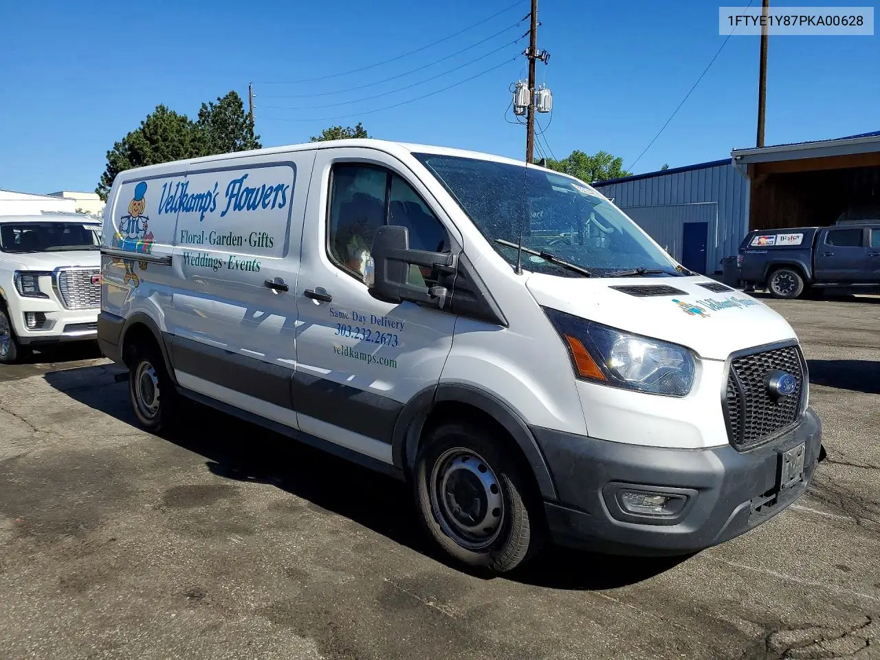 2023 Ford Transit T-150 VIN: 1FTYE1Y87PKA00628 Lot: 55803496