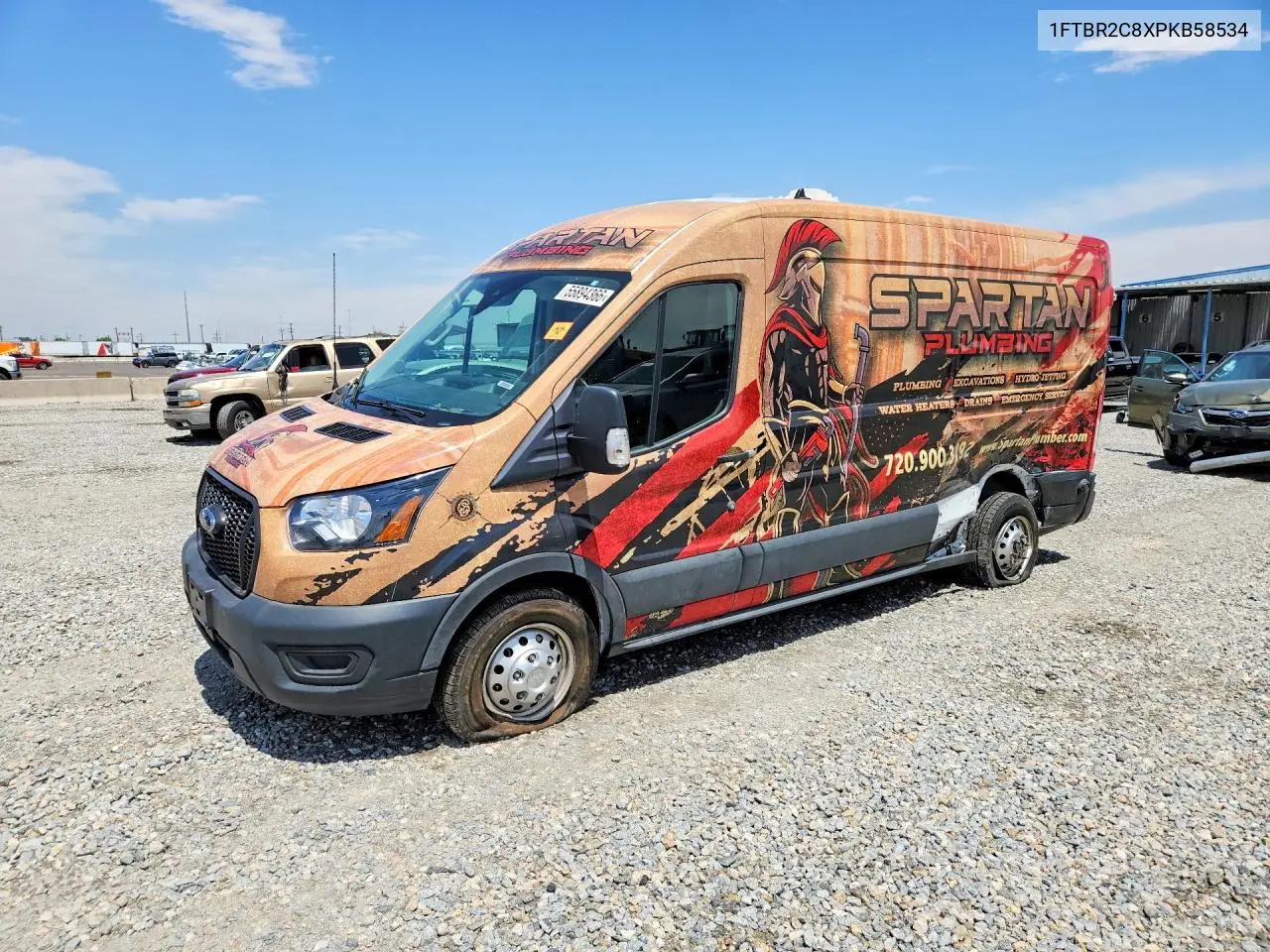 2023 Ford Transit T-250 VIN: 1FTBR2C8XPKB58534 Lot: 55894366
