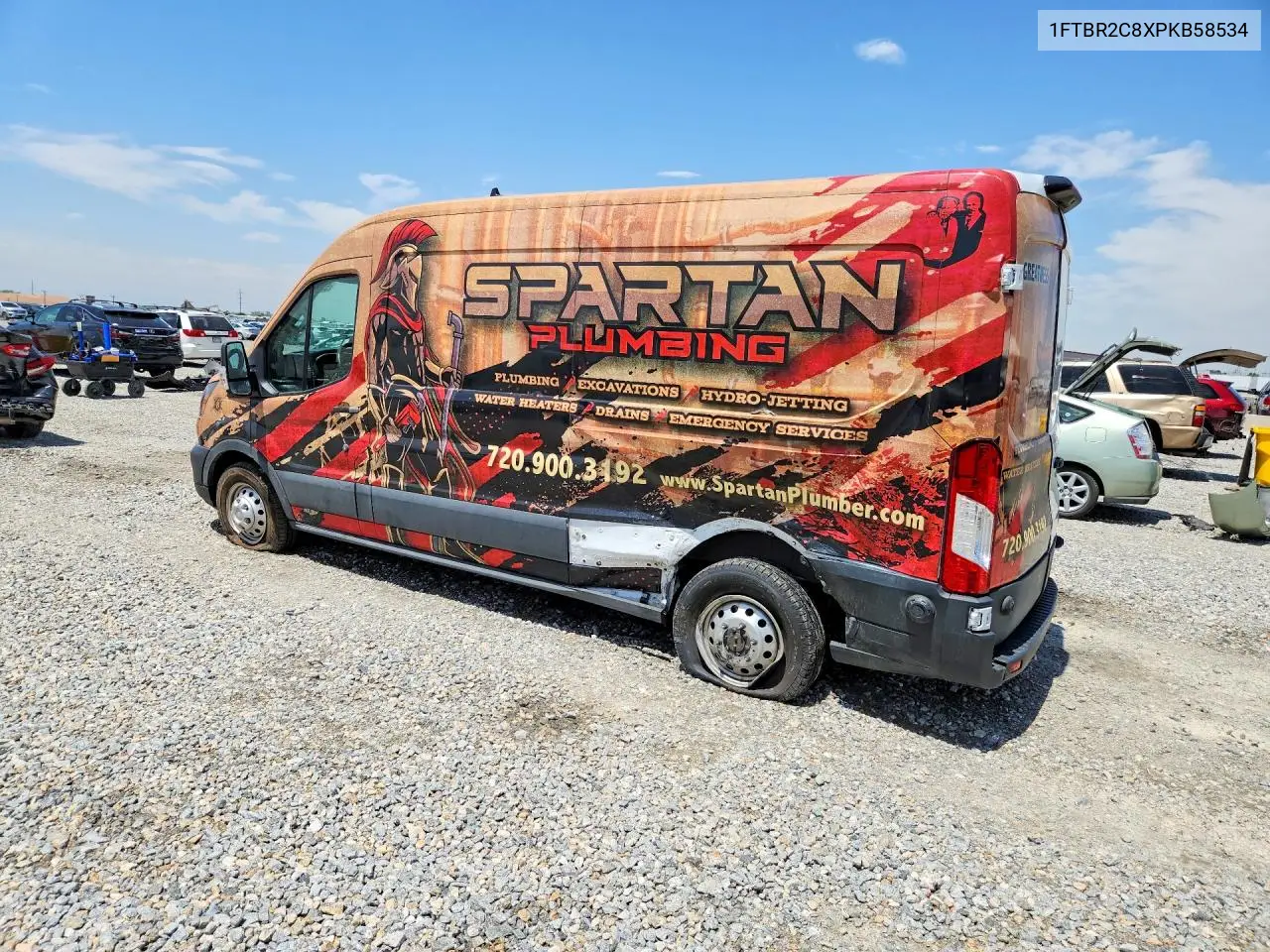 2023 Ford Transit T-250 VIN: 1FTBR2C8XPKB58534 Lot: 55894366