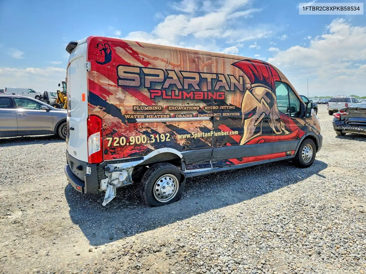 2023 Ford Transit T-250 VIN: 1FTBR2C8XPKB58534 Lot: 55894366