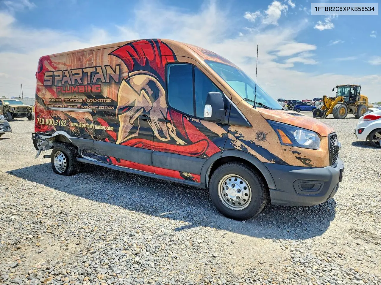 2023 Ford Transit T-250 VIN: 1FTBR2C8XPKB58534 Lot: 55894366