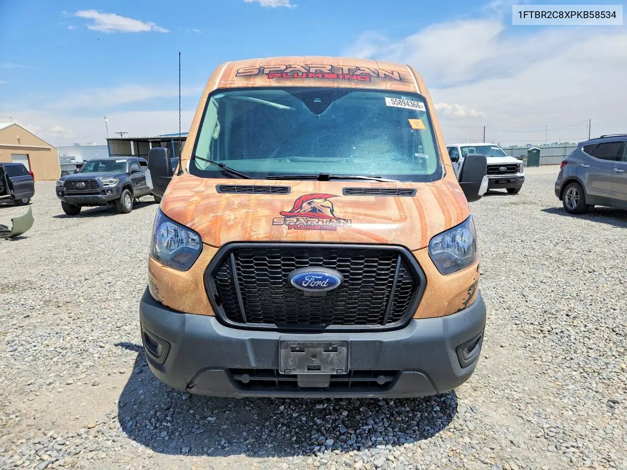 2023 Ford Transit T-250 VIN: 1FTBR2C8XPKB58534 Lot: 55894366