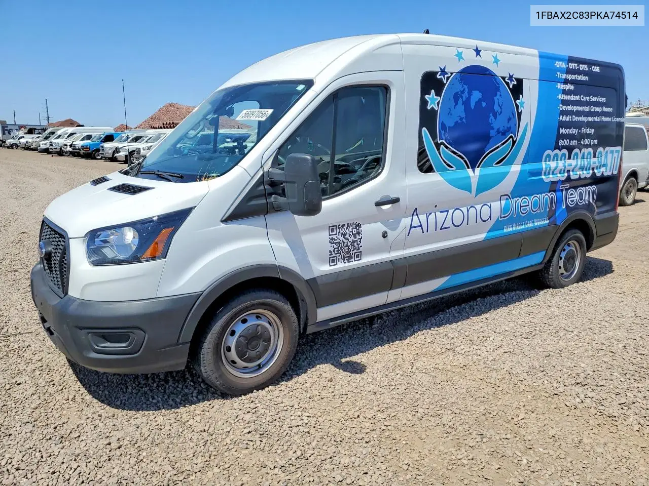 2023 Ford Transit T-350 VIN: 1FBAX2C83PKA74514 Lot: 56097056