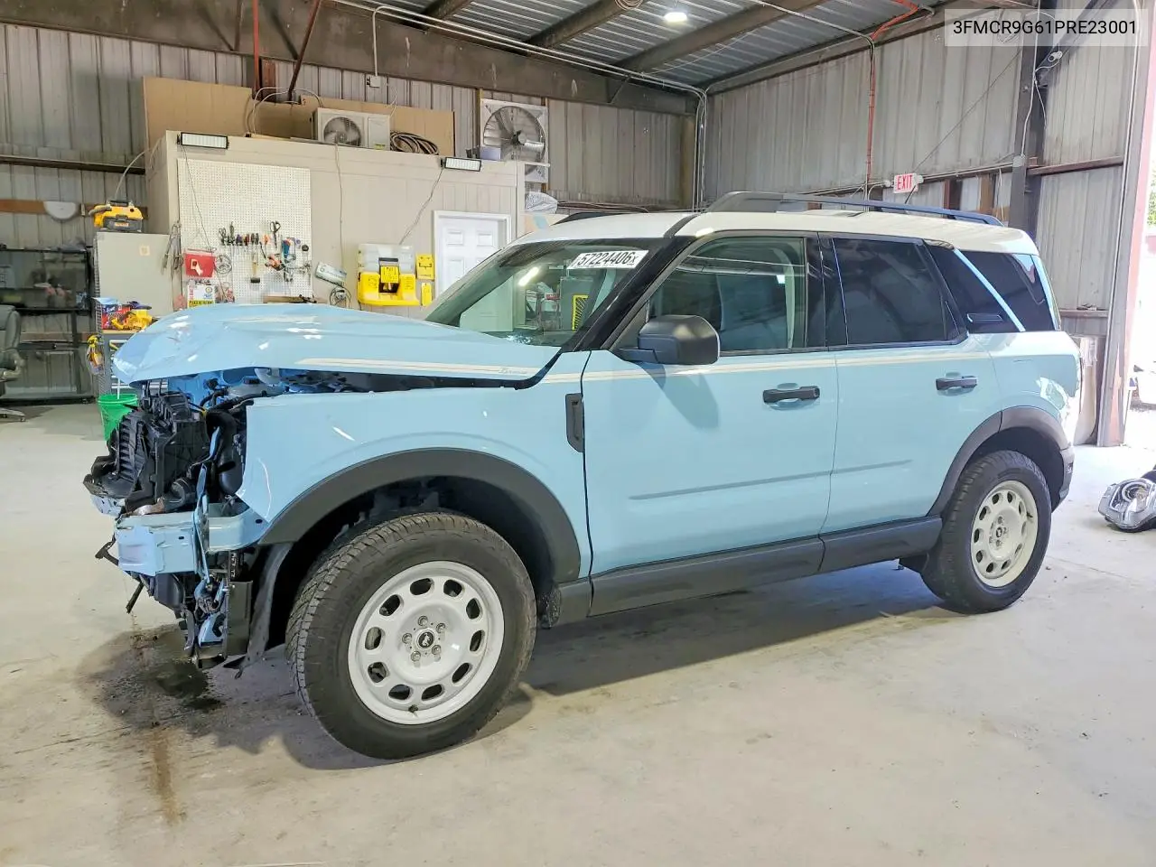 2023 Ford Bronco Sport Heritage VIN: 3FMCR9G61PRE23001 Lot: 57224406