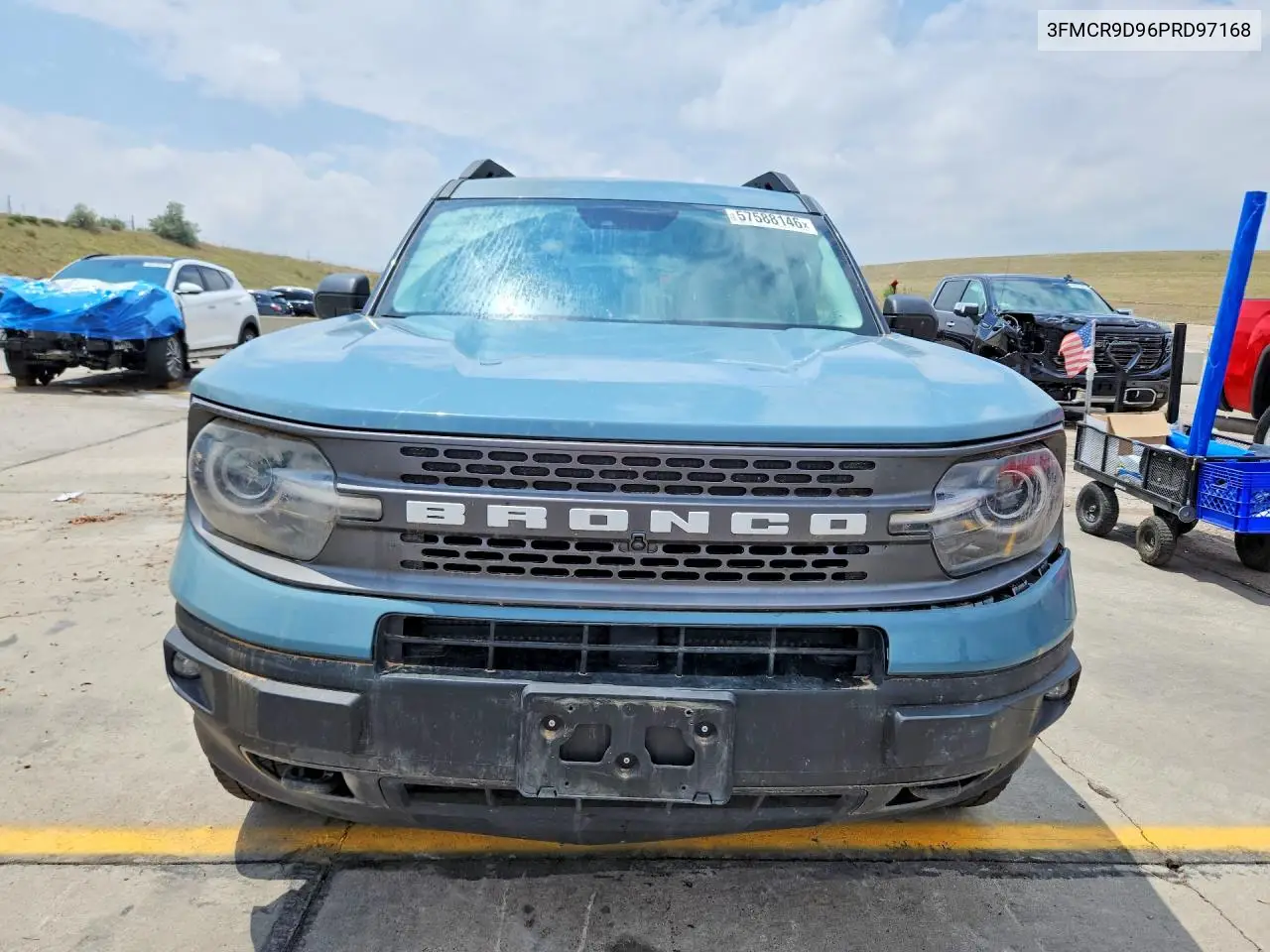 2023 Ford Bronco Sport Badlands VIN: 3FMCR9D96PRD97168 Lot: 57588146