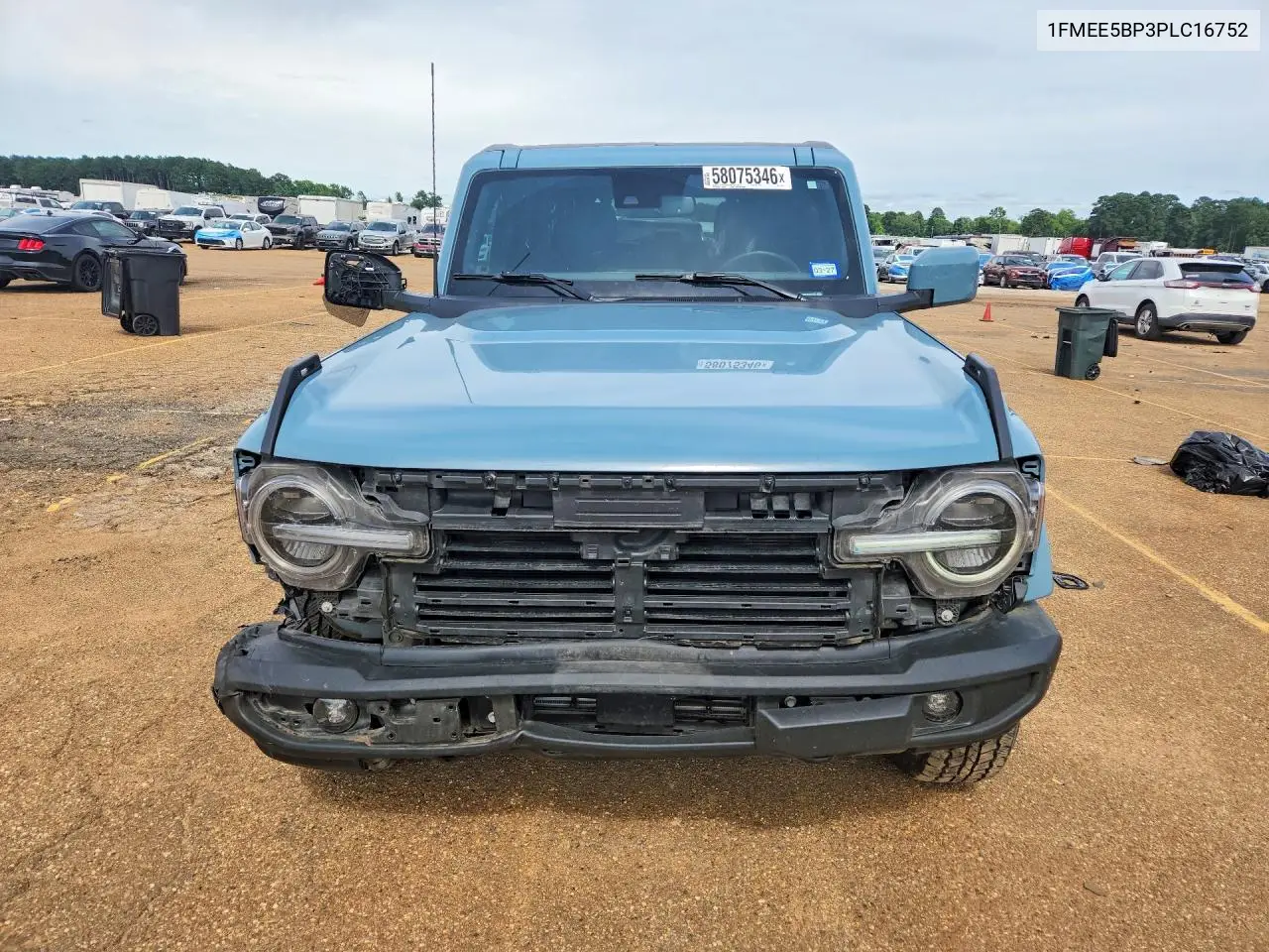 2023 Ford Bronco Base VIN: 1FMEE5BP3PLC16752 Lot: 58075346