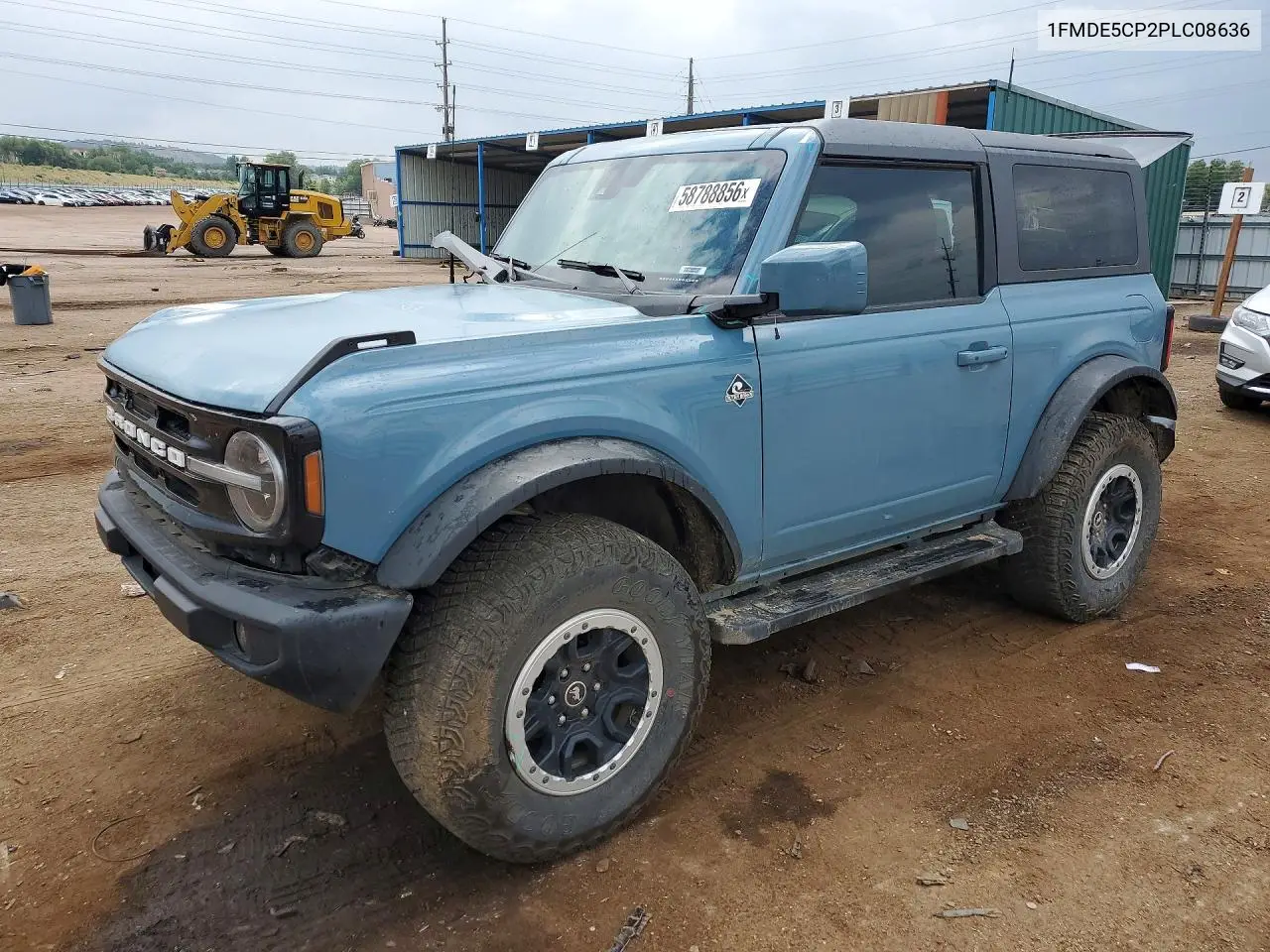 2023 Ford Bronco Base VIN: 1FMDE5CP2PLC08636 Lot: 58788856