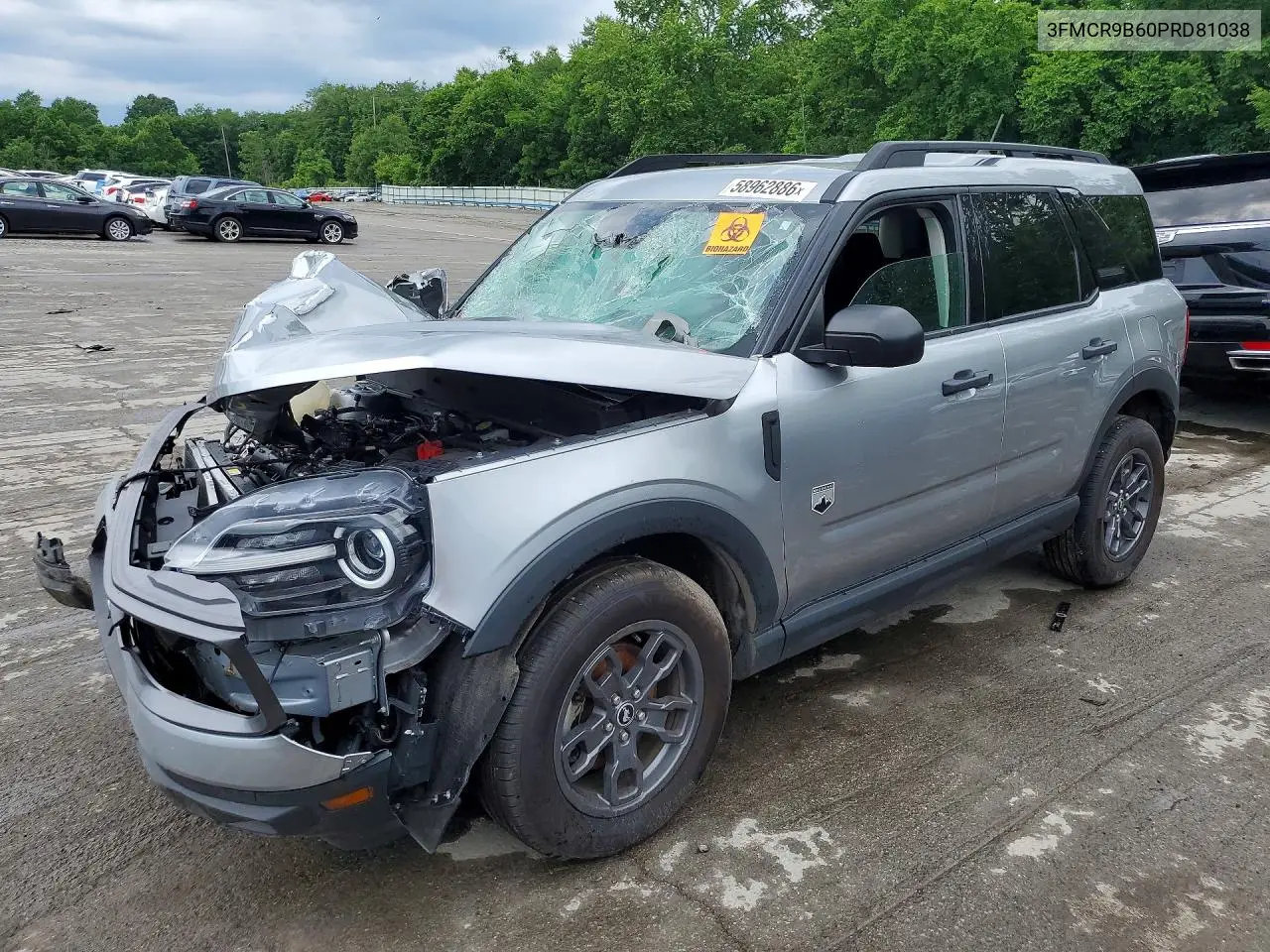 2023 Ford Bronco Sport Big Bend VIN: 3FMCR9B60PRD81038 Lot: 58962886