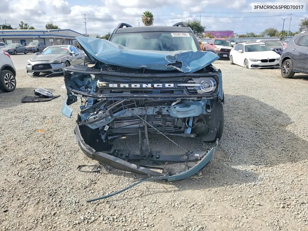2023 Ford Bronco Sport Outer Banks VIN: 3FMCR9C65PRD70017 Lot: 59387496