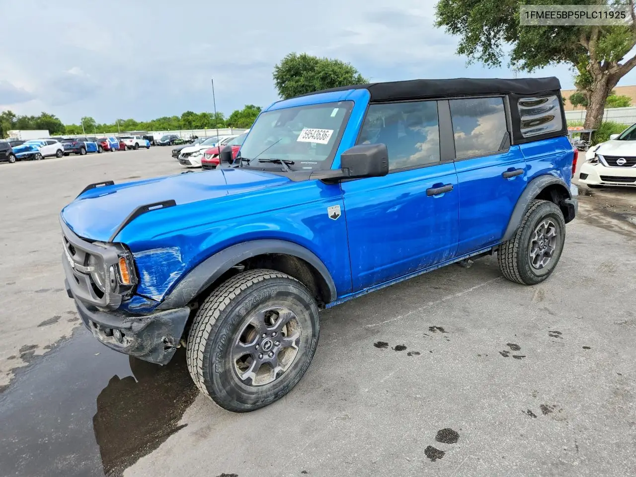 2023 Ford Bronco Base VIN: 1FMEE5BP5PLC11925 Lot: 59543636