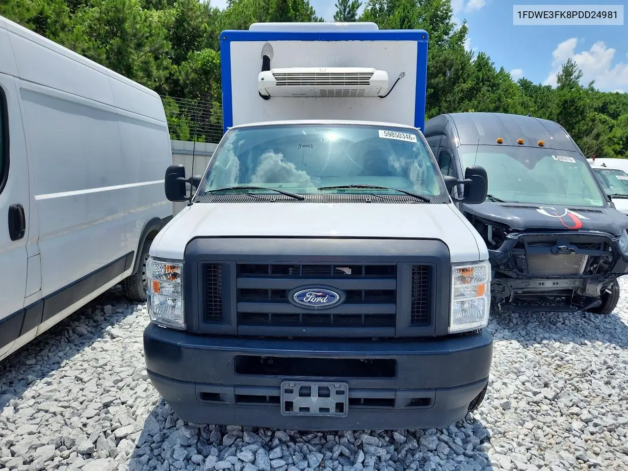 2023 Ford E350 Refrigerated Box Truck VIN: 1FDWE3FK8PDD24981 Lot: 59850346