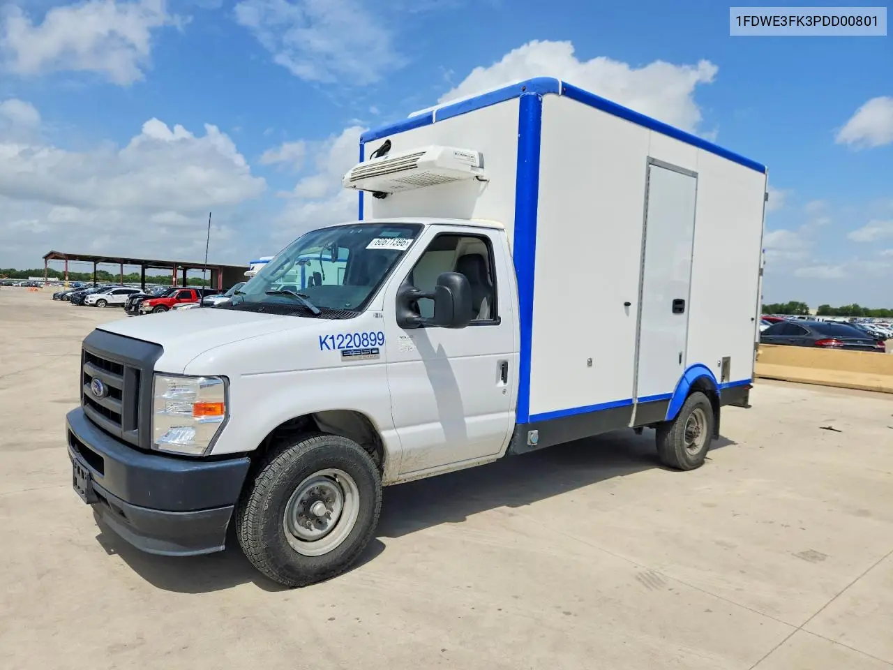 2023 Ford E350 Refrigerated Box Truck VIN: 1FDWE3FK3PDD00801 Lot: 60671396