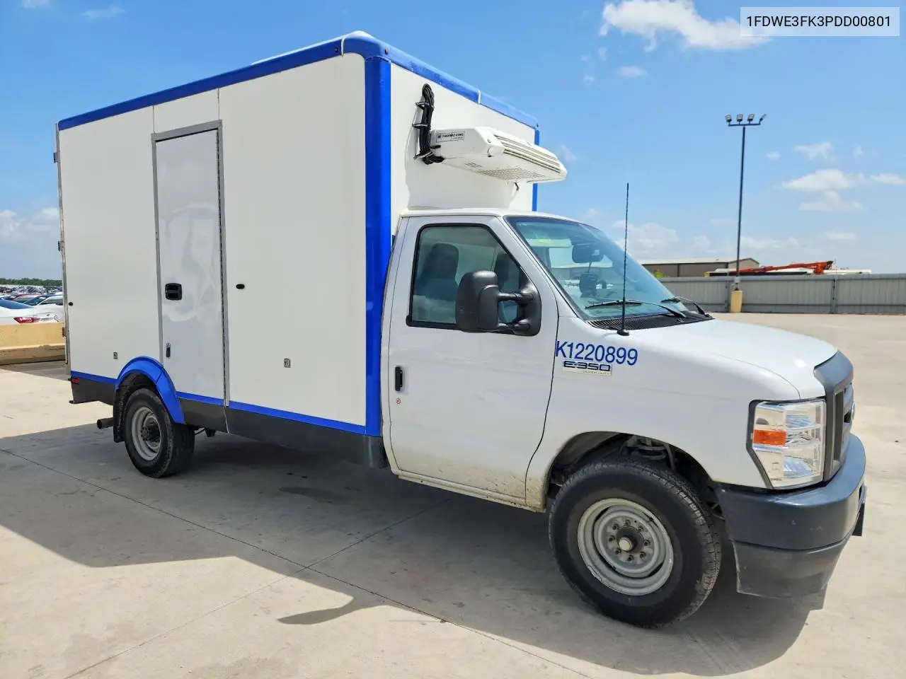 2023 Ford E350 Refrigerated Box Truck VIN: 1FDWE3FK3PDD00801 Lot: 60671396
