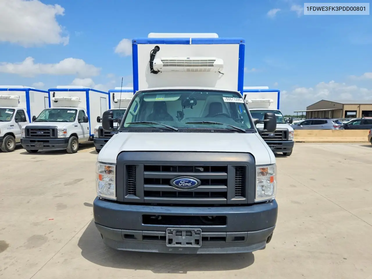 2023 Ford E350 Refrigerated Box Truck VIN: 1FDWE3FK3PDD00801 Lot: 60671396