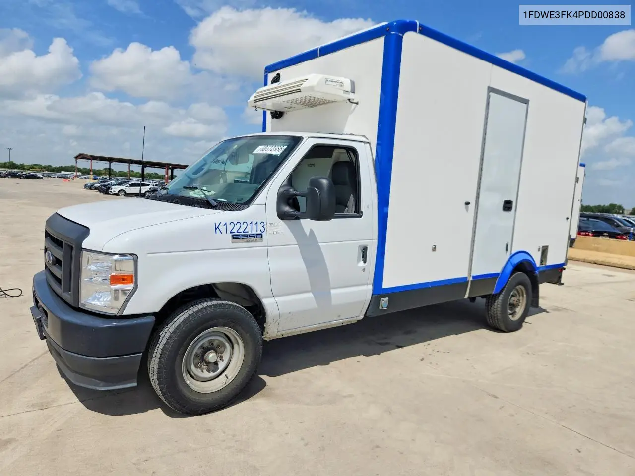 2023 Ford E350 Refrigerated Box Truck VIN: 1FDWE3FK4PDD00838 Lot: 60672886