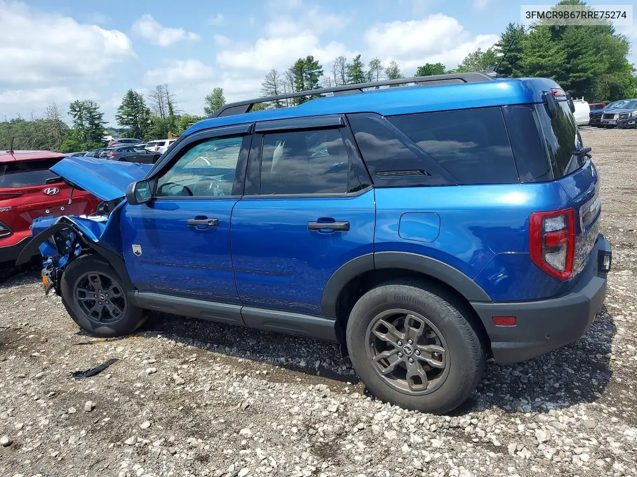 2024 Ford Bronco Sport Big Bend VIN: 3FMCR9B67RRE75274 Lot: 56807776