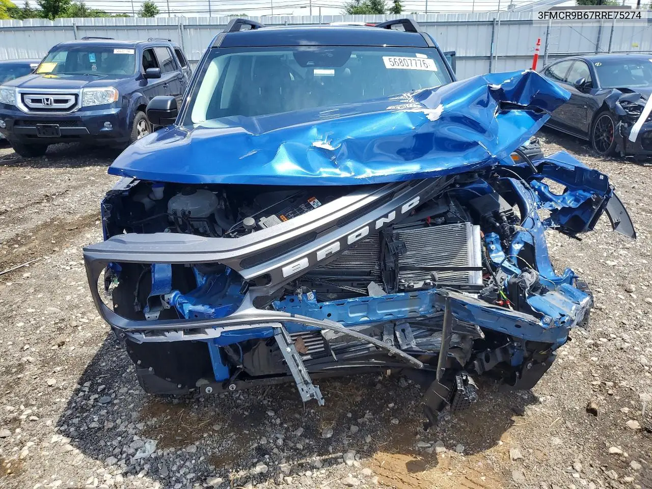 2024 Ford Bronco Sport Big Bend VIN: 3FMCR9B67RRE75274 Lot: 56807776