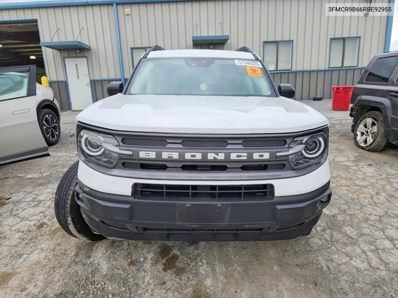 2024 Ford Bronco Sport Big Bend VIN: 3FMCR9B66RRE92955 Lot: 57546026