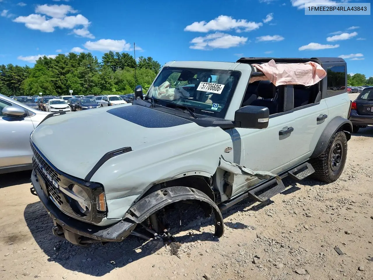 2024 Ford Bronco Wildtrak VIN: 1FMEE2BP4RLA43843 Lot: 57706606