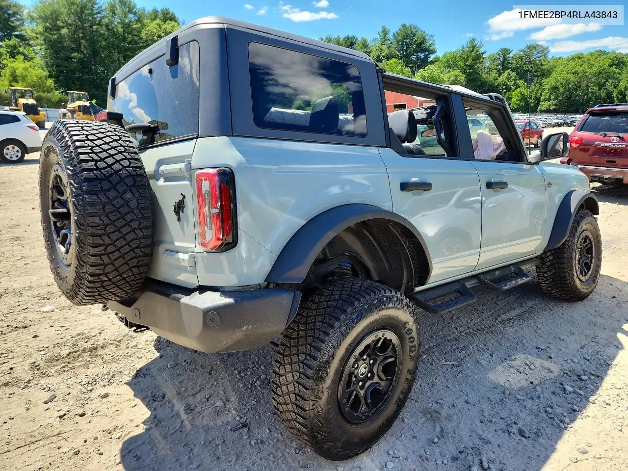 2024 Ford Bronco Wildtrak VIN: 1FMEE2BP4RLA43843 Lot: 57706606