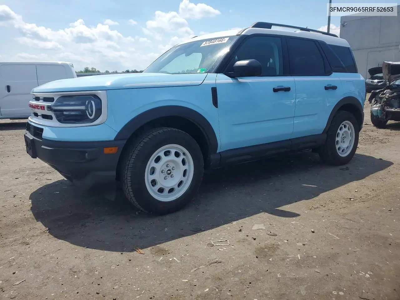 2024 Ford Bronco Sport Heritage VIN: 3FMCR9G65RRF52653 Lot: 57848166