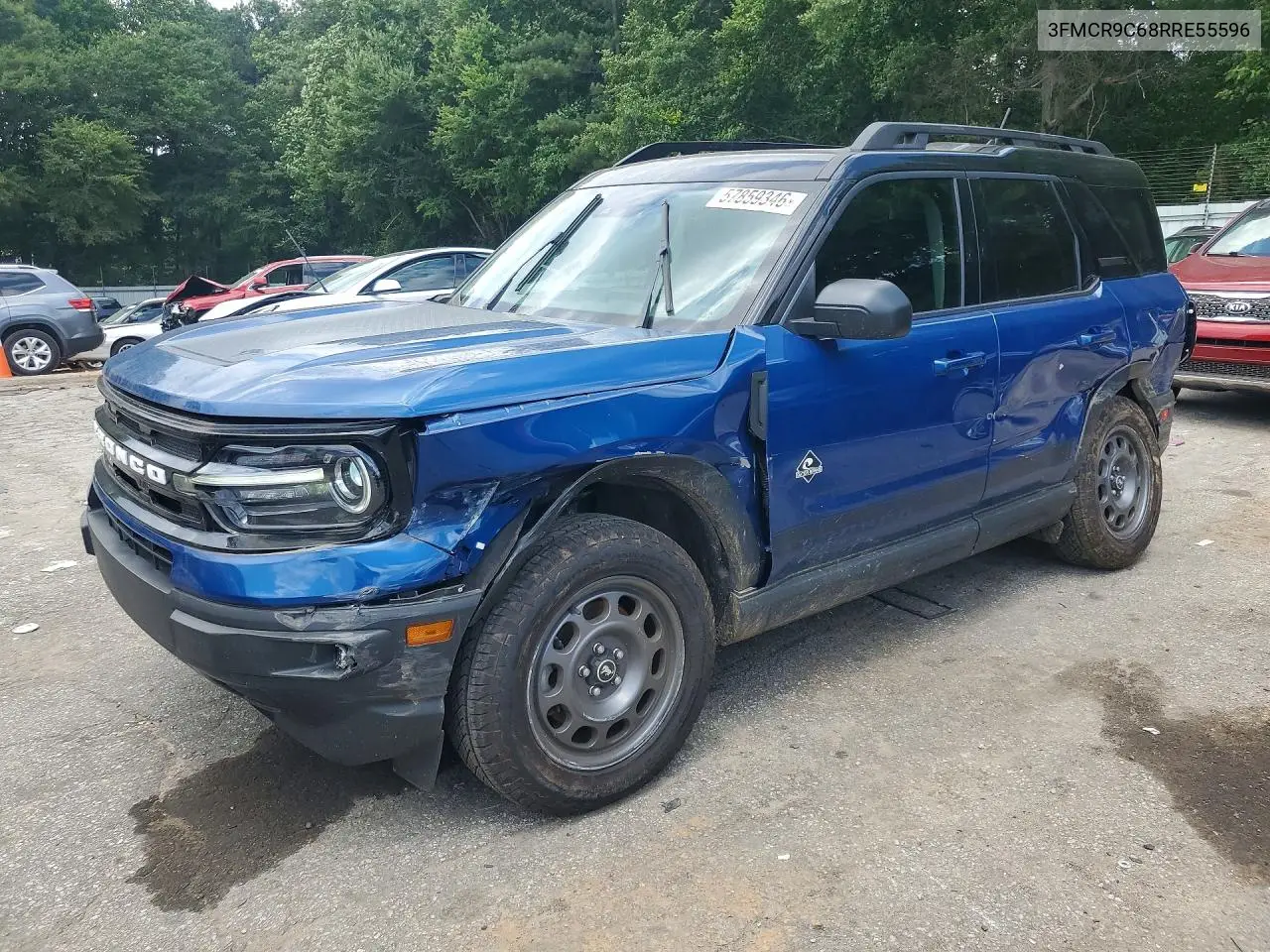 2024 Ford Bronco Sport Outer Banks VIN: 3FMCR9C68RRE55596 Lot: 57859346