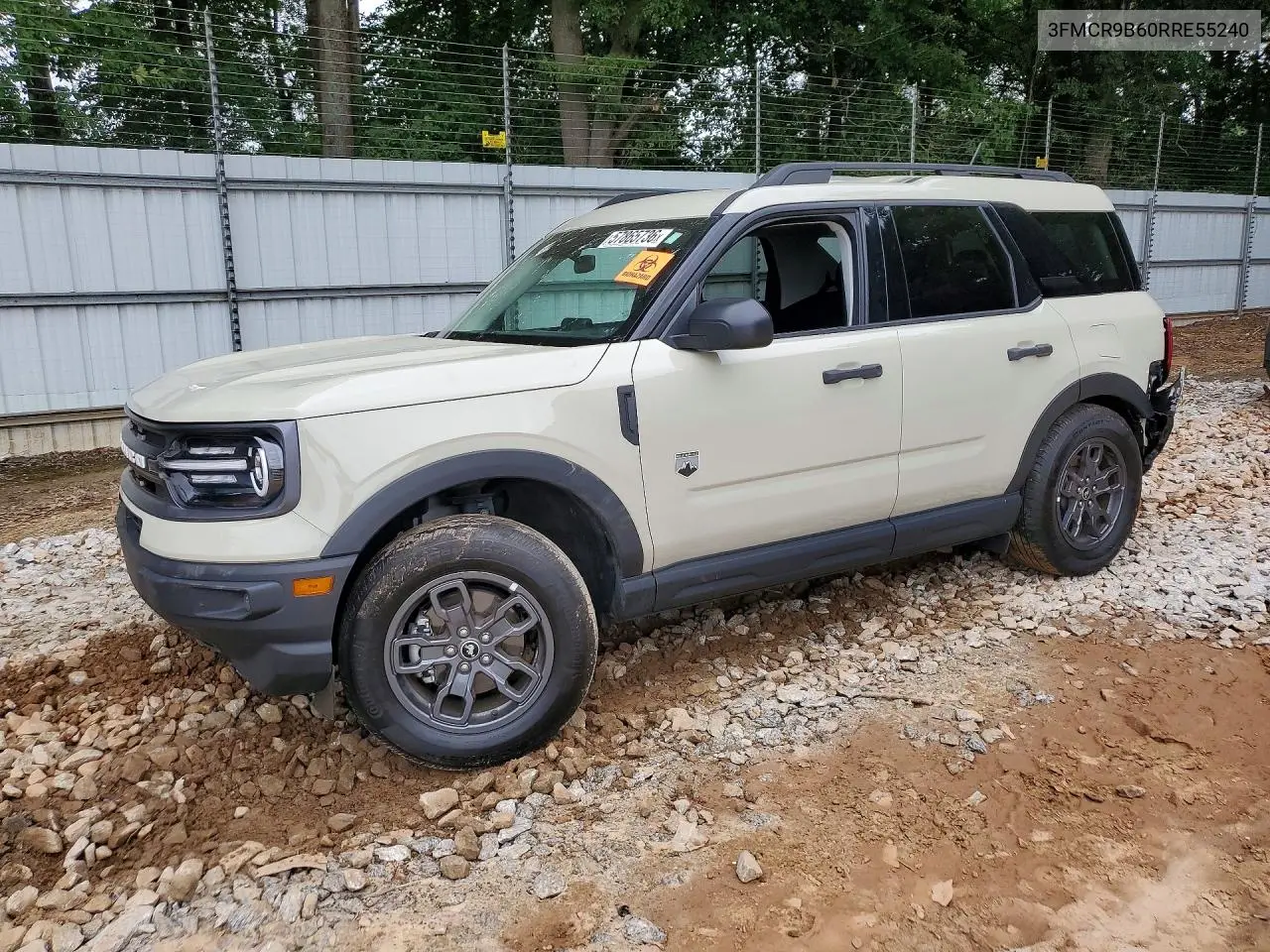 2024 Ford Bronco Sport Big Bend VIN: 3FMCR9B60RRE55240 Lot: 57865736