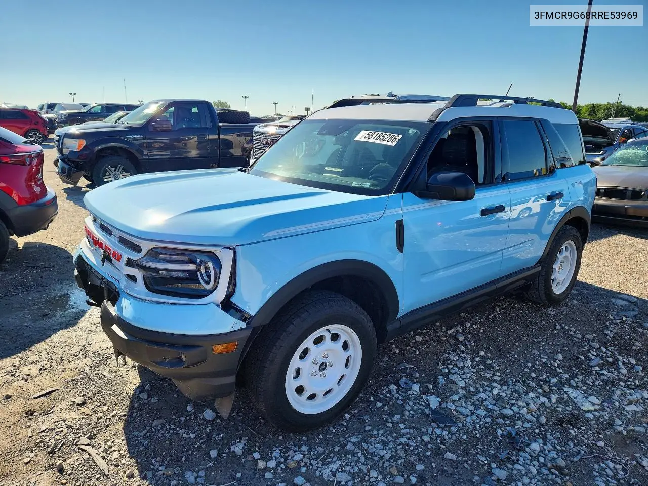 2024 Ford Bronco Sport Heritage VIN: 3FMCR9G68RRE53969 Lot: 58185286