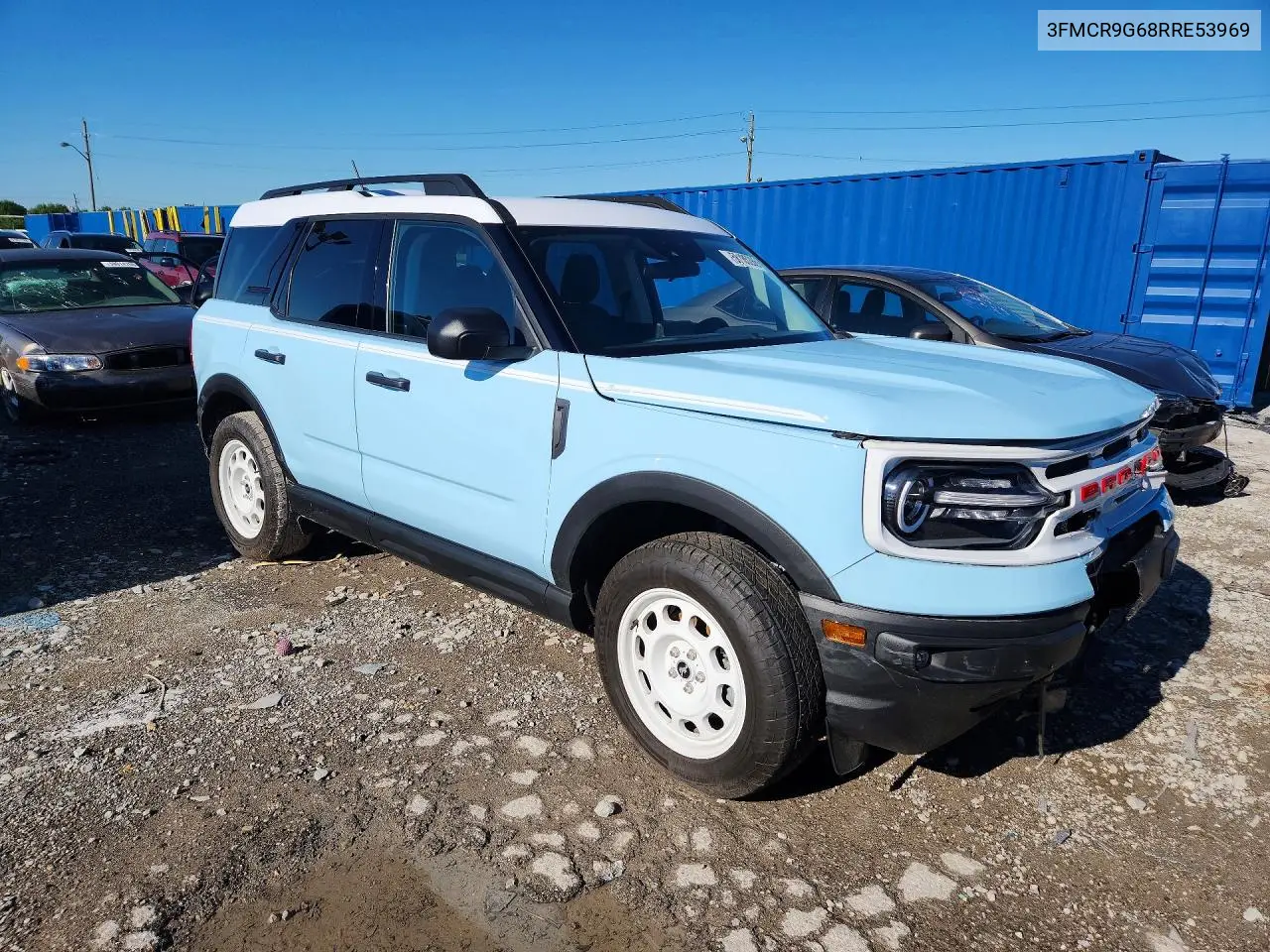 2024 Ford Bronco Sport Heritage VIN: 3FMCR9G68RRE53969 Lot: 58185286