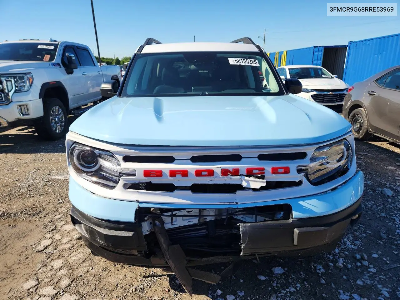 2024 Ford Bronco Sport Heritage VIN: 3FMCR9G68RRE53969 Lot: 58185286