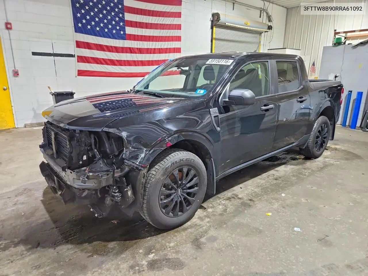2024 Ford Maverick Xl VIN: 3FTTW8B90RRA61092 Lot: 59150116