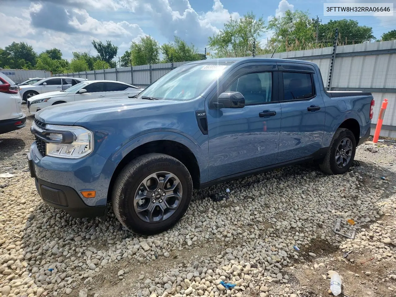 2024 Ford Maverick Xlt VIN: 3FTTW8H32RRA06646 Lot: 59385896