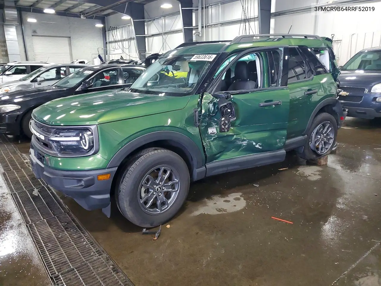 2024 Ford Bronco Sport Big Bend VIN: 3FMCR9B64RRF52019 Lot: 59633616