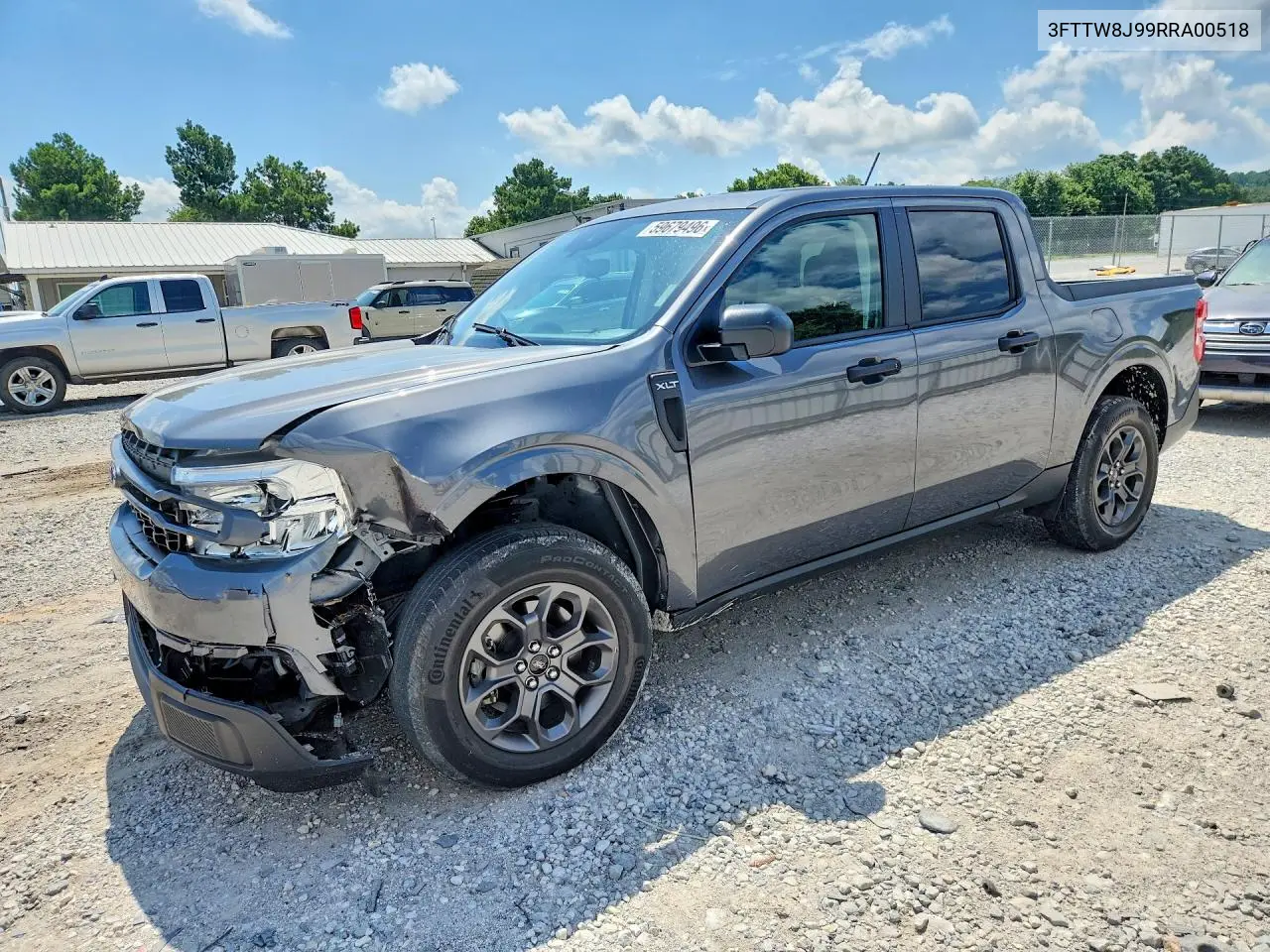 2024 Ford Maverick Xlt VIN: 3FTTW8J99RRA00518 Lot: 59679496