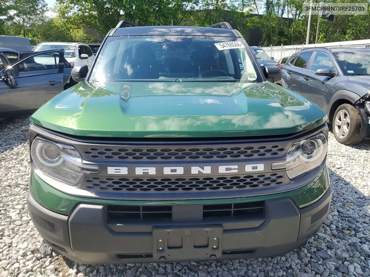 2025 Ford Bronco Sport Big Bend VIN: 3FMCR9BN7SRF25703 Lot: 54769566