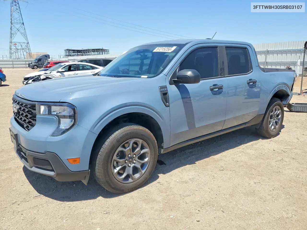 2025 Ford Maverick Xlt VIN: 3FTTW8H30SRB03107 Lot: 57215256