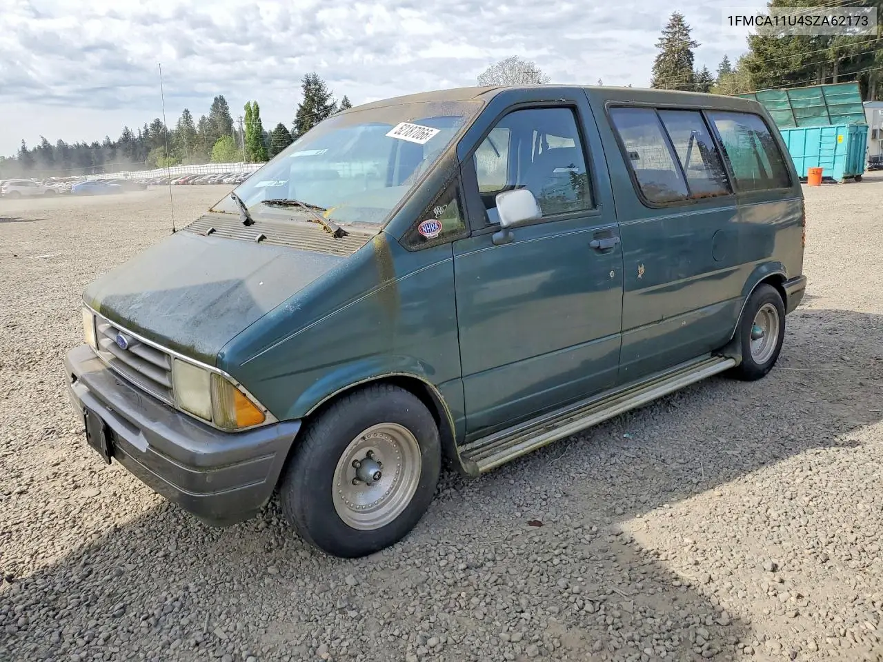 1995 Ford Aerostar VIN: 1FMCA11U4SZA62173 Lot: 52187066