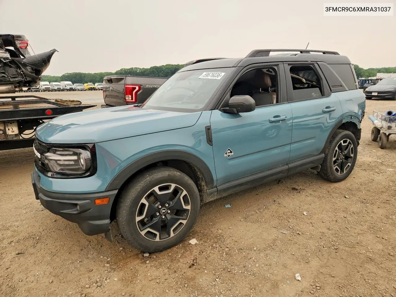 2021 Ford Bronco Sport Outer Banks VIN: 3FMCR9C6XMRA31037 Lot: 59676036