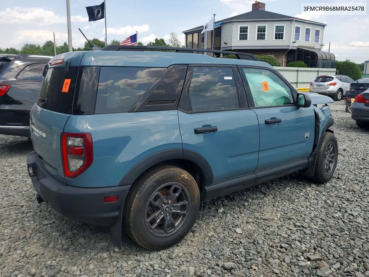 2021 Ford Bronco Sport Big Bend VIN: 3FMCR9B68MRA25478 Lot: 59856376