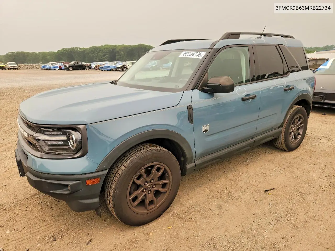 2021 Ford Bronco Sport Big Bend VIN: 3FMCR9B63MRB22734 Lot: 60094336