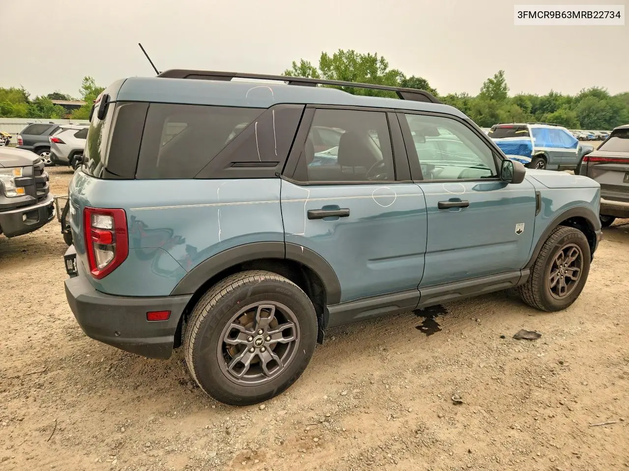 2021 Ford Bronco Sport Big Bend VIN: 3FMCR9B63MRB22734 Lot: 60094336