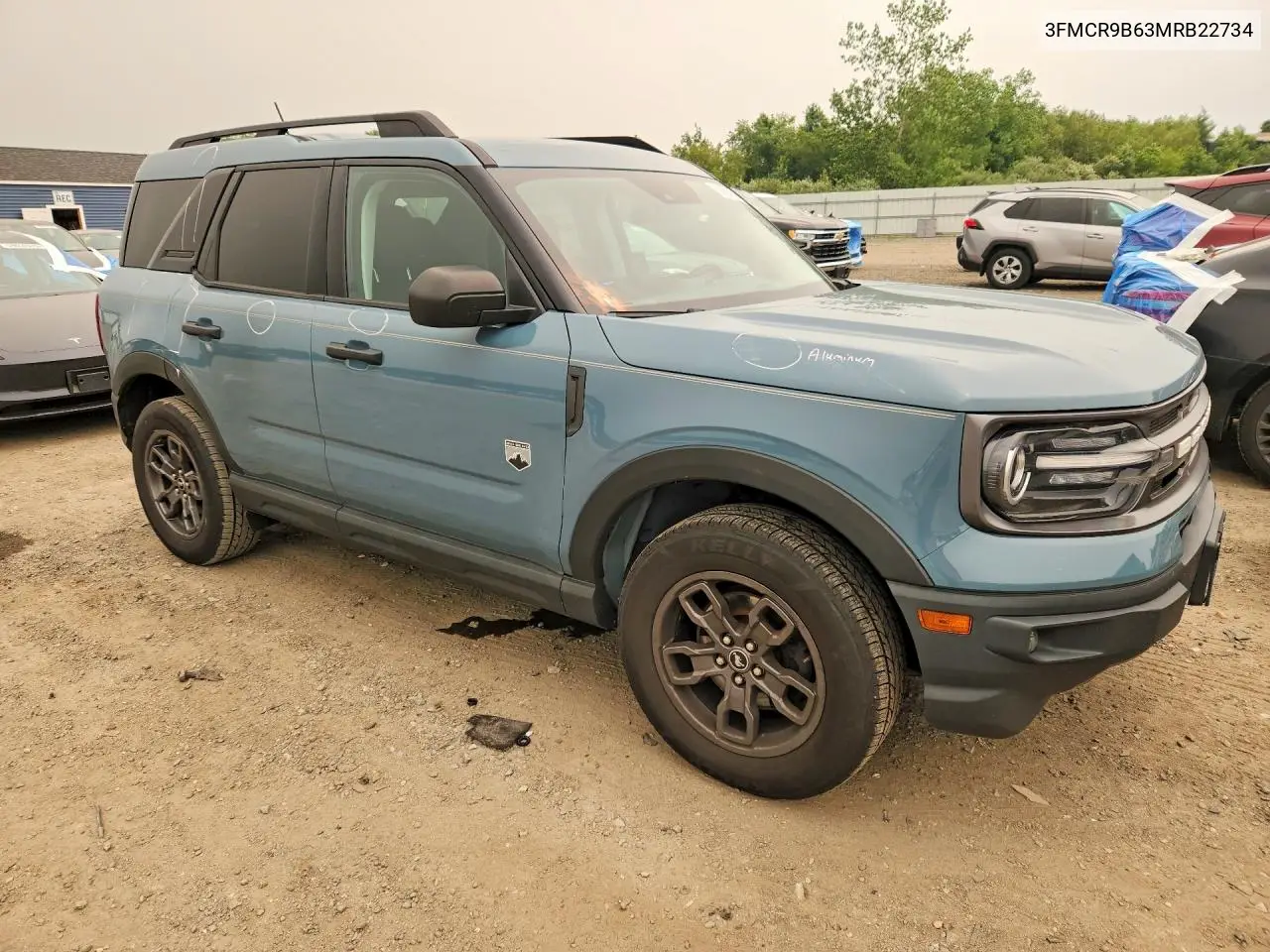 2021 Ford Bronco Sport Big Bend VIN: 3FMCR9B63MRB22734 Lot: 60094336