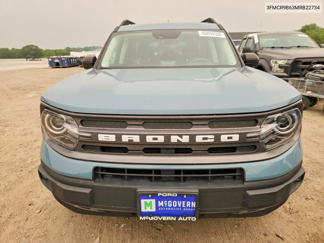 2021 Ford Bronco Sport Big Bend VIN: 3FMCR9B63MRB22734 Lot: 60094336